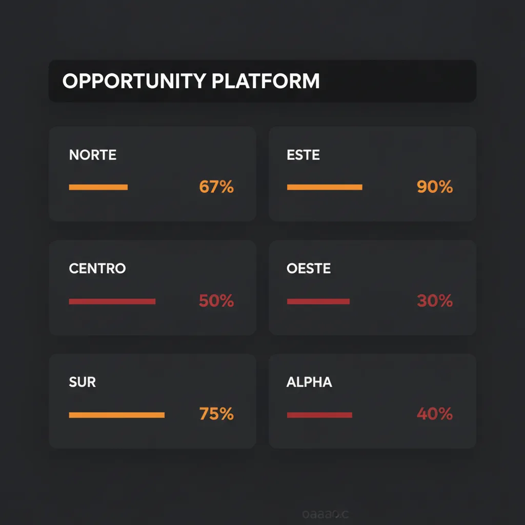 WarRoomIQ — Opportunity Platform: seguimiento de oportunidades por región