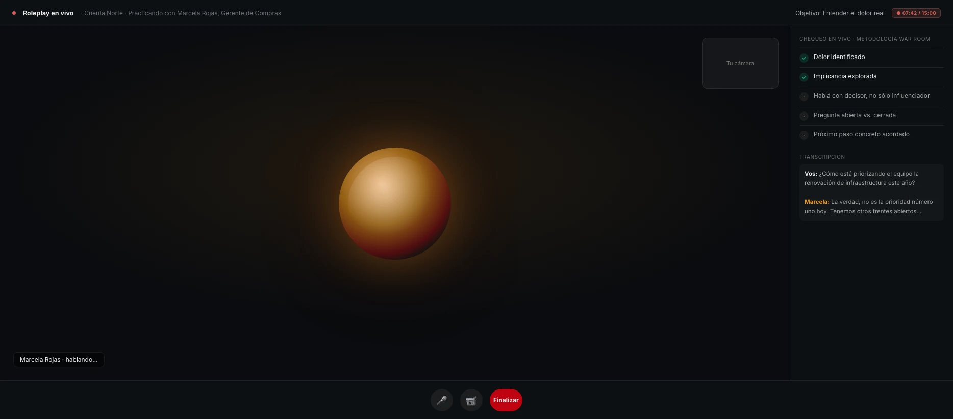 Roleplay Engine — sesión en vivo